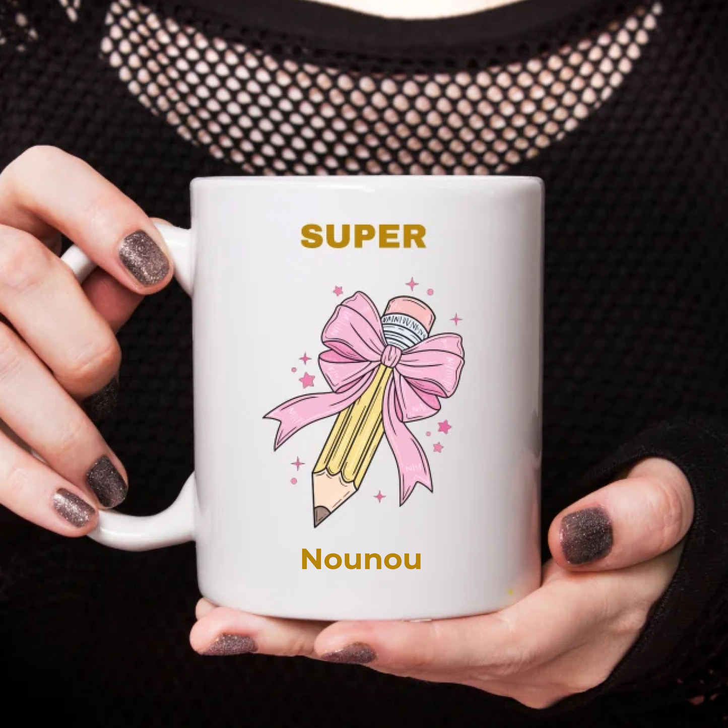 Mug "Super" – Maîtresse, ATSEM, AVS, AESH… Cadeau de remerciement original