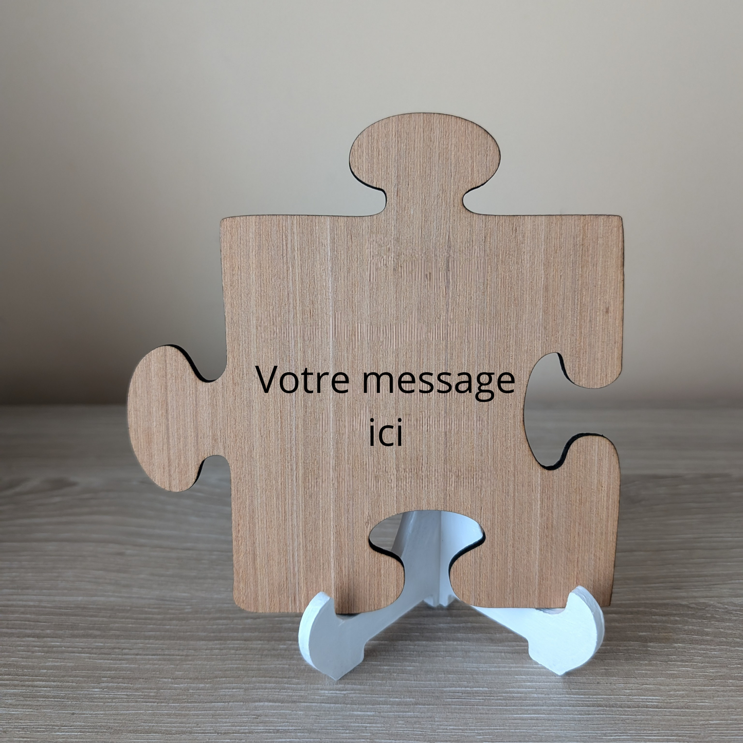 Pièce de puzzle en bois "Papa" – Cadeau personnalisé