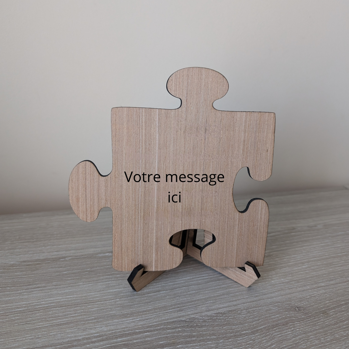 Pièce de puzzle en bois "Papa" – Cadeau personnalisé