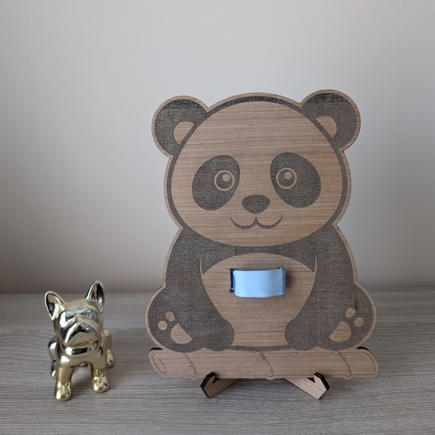 Panda souvenir de naissance personnalisé – avec bracelet maternité