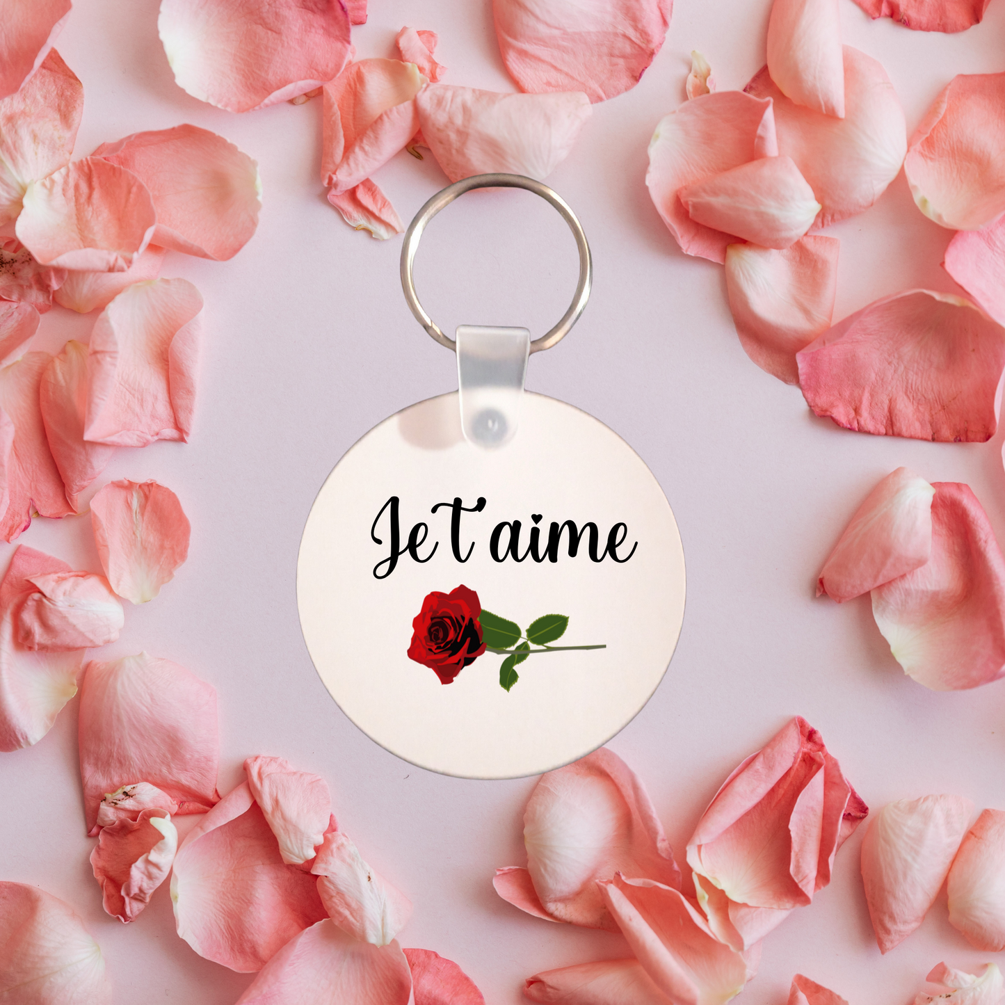 Porte-clé "Je t'aime" – Cadeau romantique personnalisé