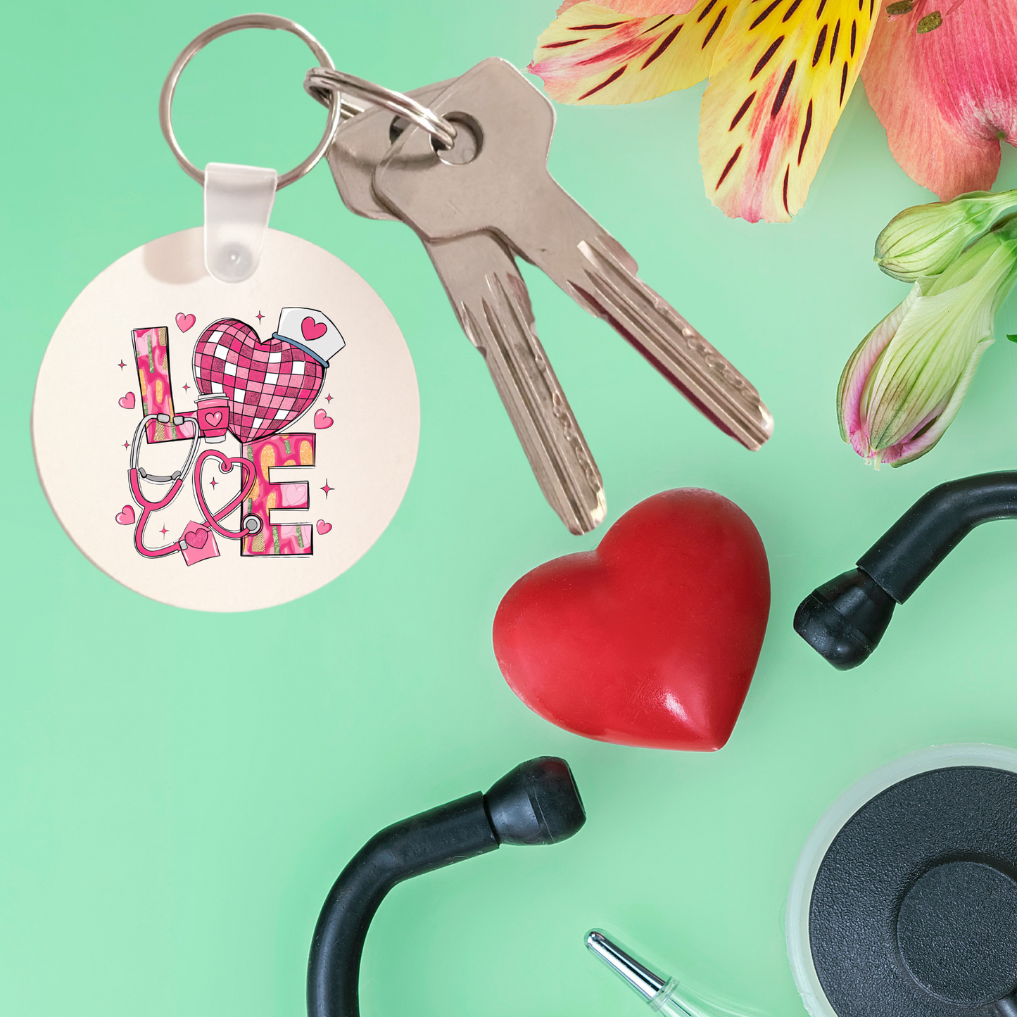 Porte-clé "LOVE" – Cadeau idéal pour les soignants