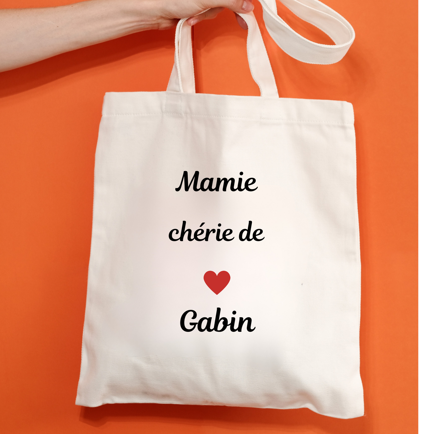 Sac Fourre-Tout Mamie Chérie de Gabin - Personnalisable