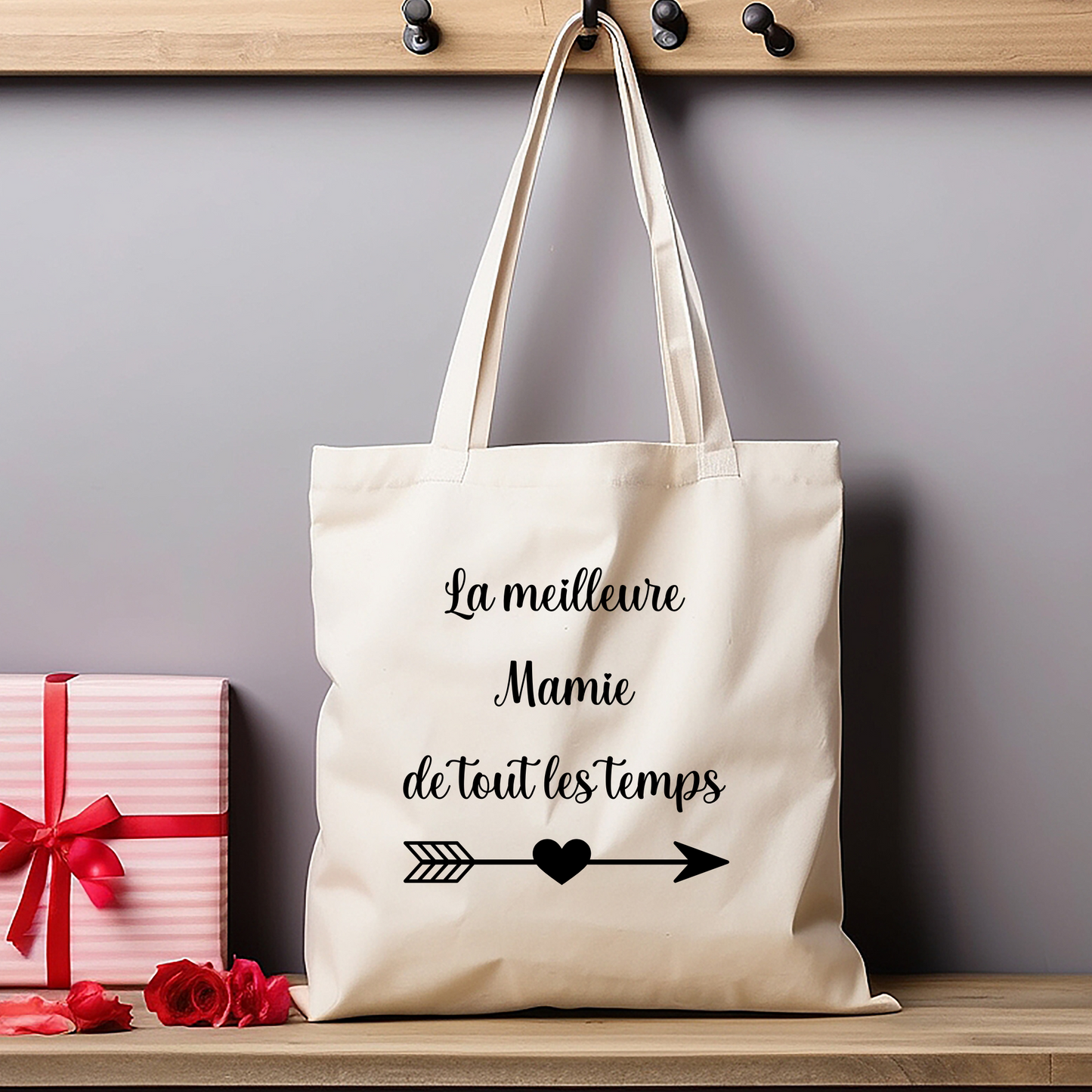 Sac fourre tout (Tote Bag) Blanc La Meilleure Mamie de Tout les Temps