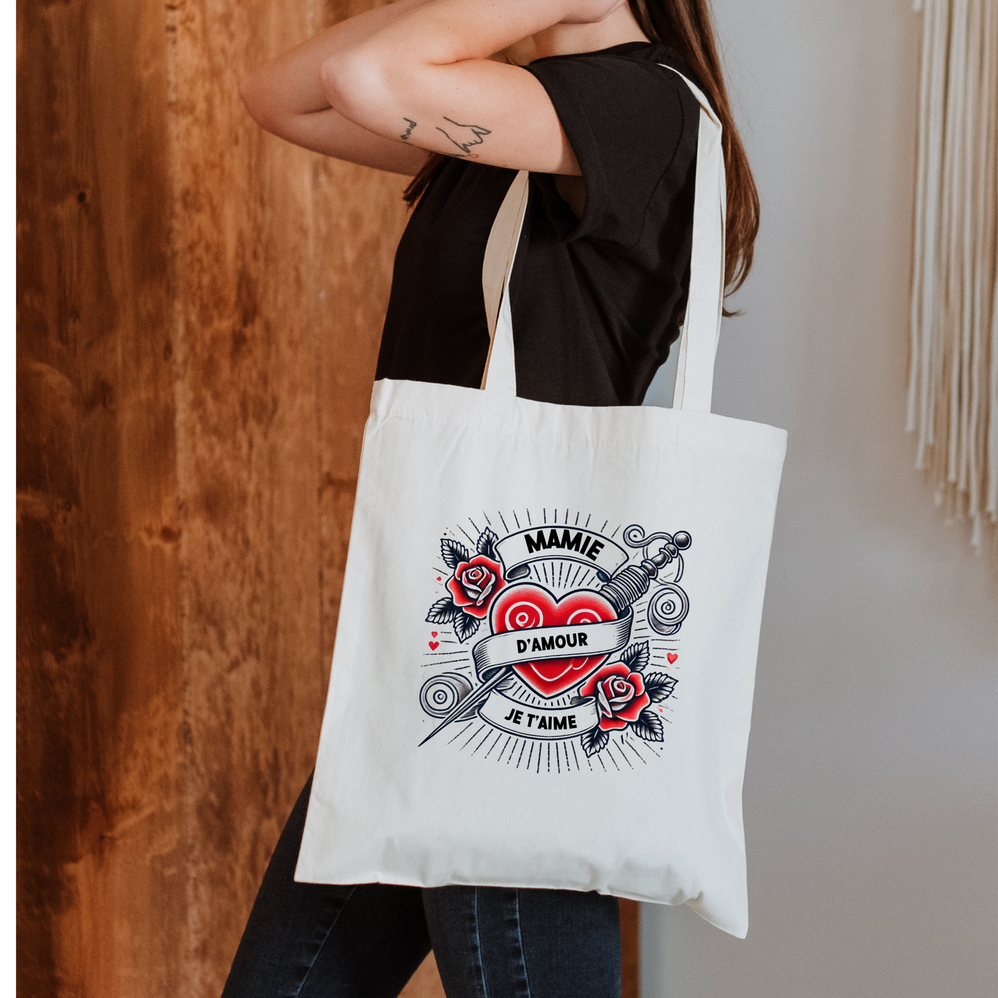 Sac Fourre-Tout Mamie d'Amour – Cadeau Original et Pratique