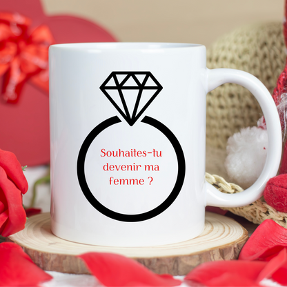 Mug Souhaites tu devenir ma femme ?