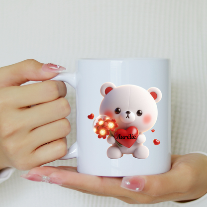 Mug Ours en Peluche - Message d'Amour