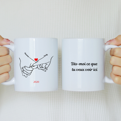 Mug Personnalisé Amour – Prénom & Année