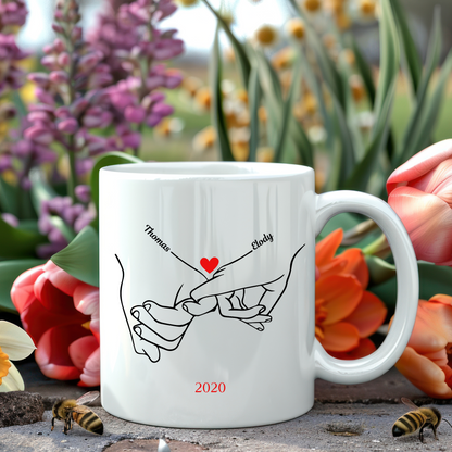 Mug Personnalisé Amour – Prénom & Année