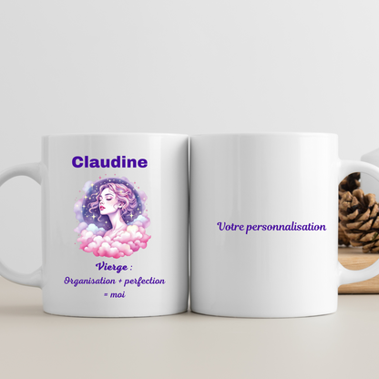 Mug Astrologique Vierge – 4 Choix de Personnalisation !