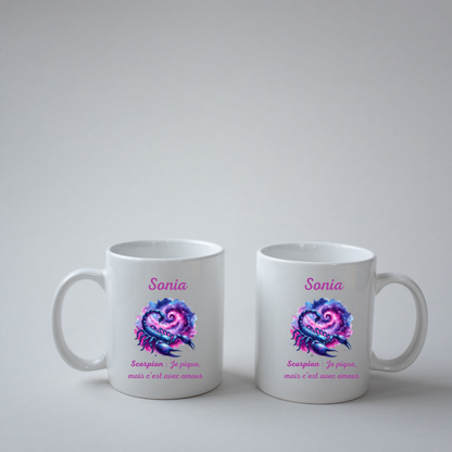 Mug Astrologique Scorpion – 4 Choix de Personnalisation !