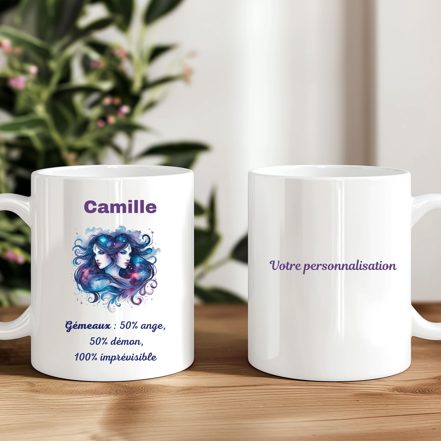 Mug Astrologique Gémeaux – 4 Choix de Personnalisation !