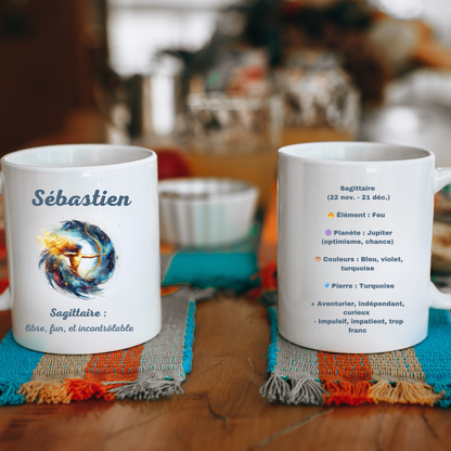 Mug Astrologique - Signe du Sagittaire - 4 Choix de Personnalisation !