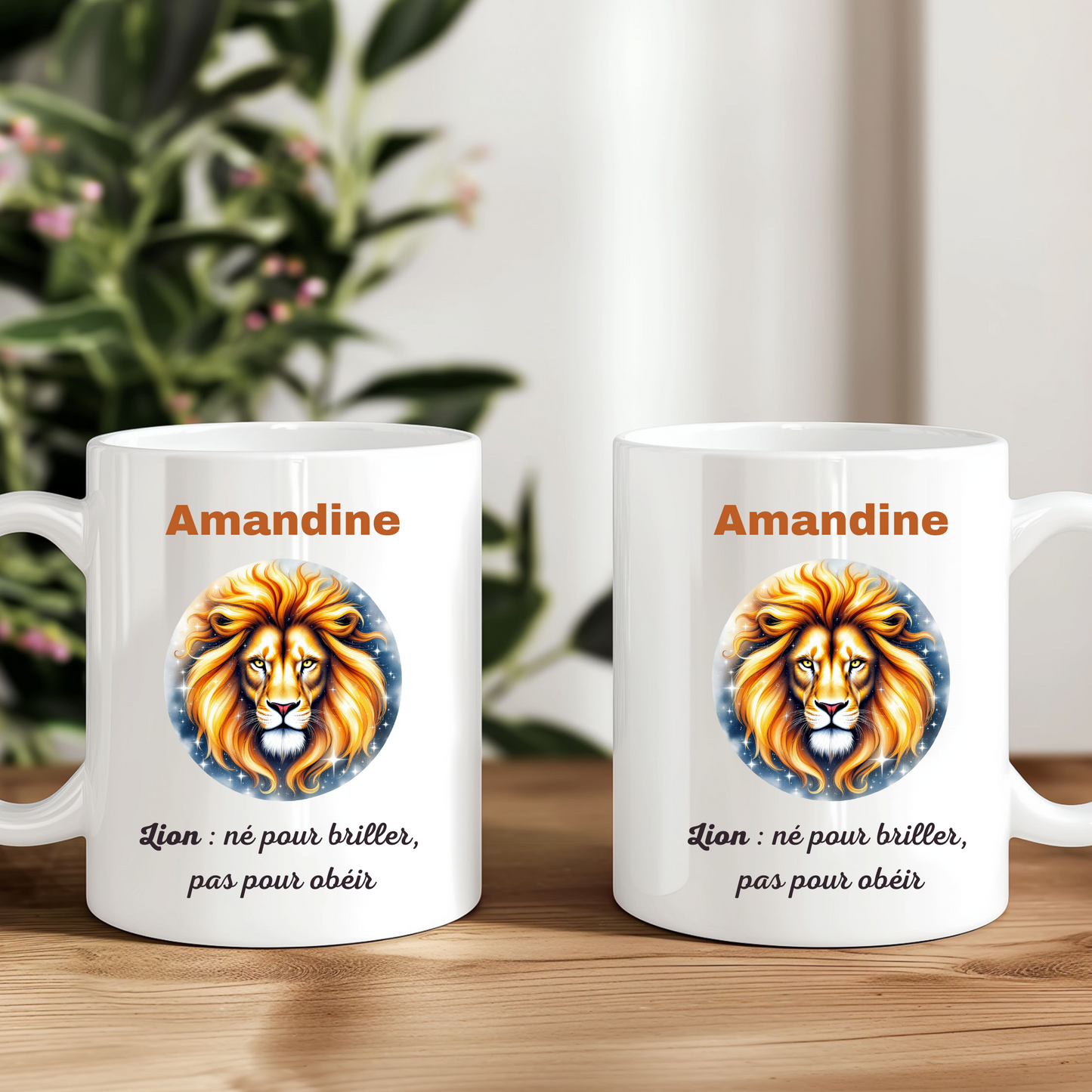 Mug Astrologique Lion – 4 Choix de Personnalisation !