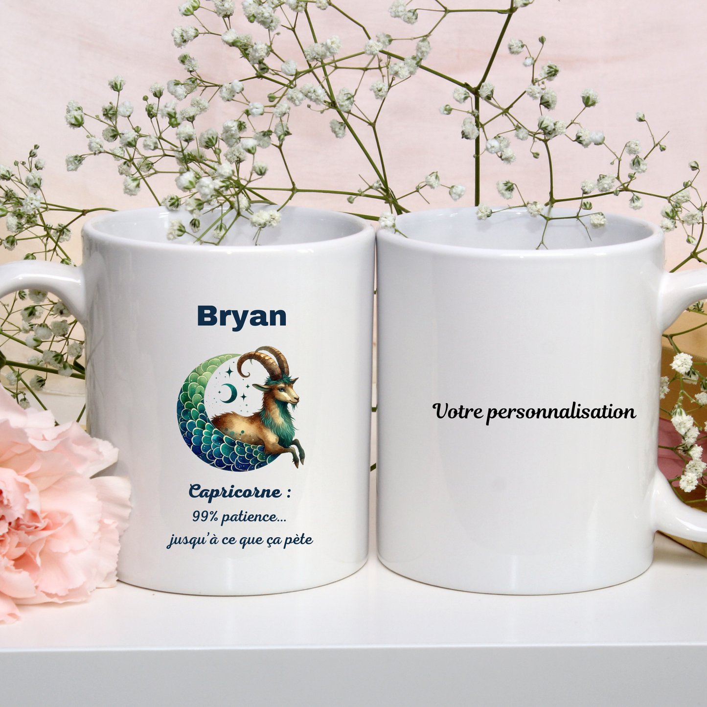 Mug Astrologique - Signe du Capricorne -4 Choix de Personnalisation !