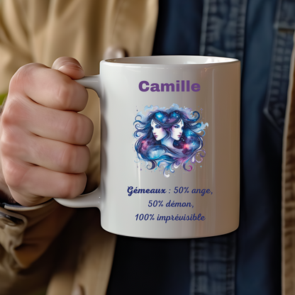 Mug Astrologique Gémeaux – 4 Choix de Personnalisation !