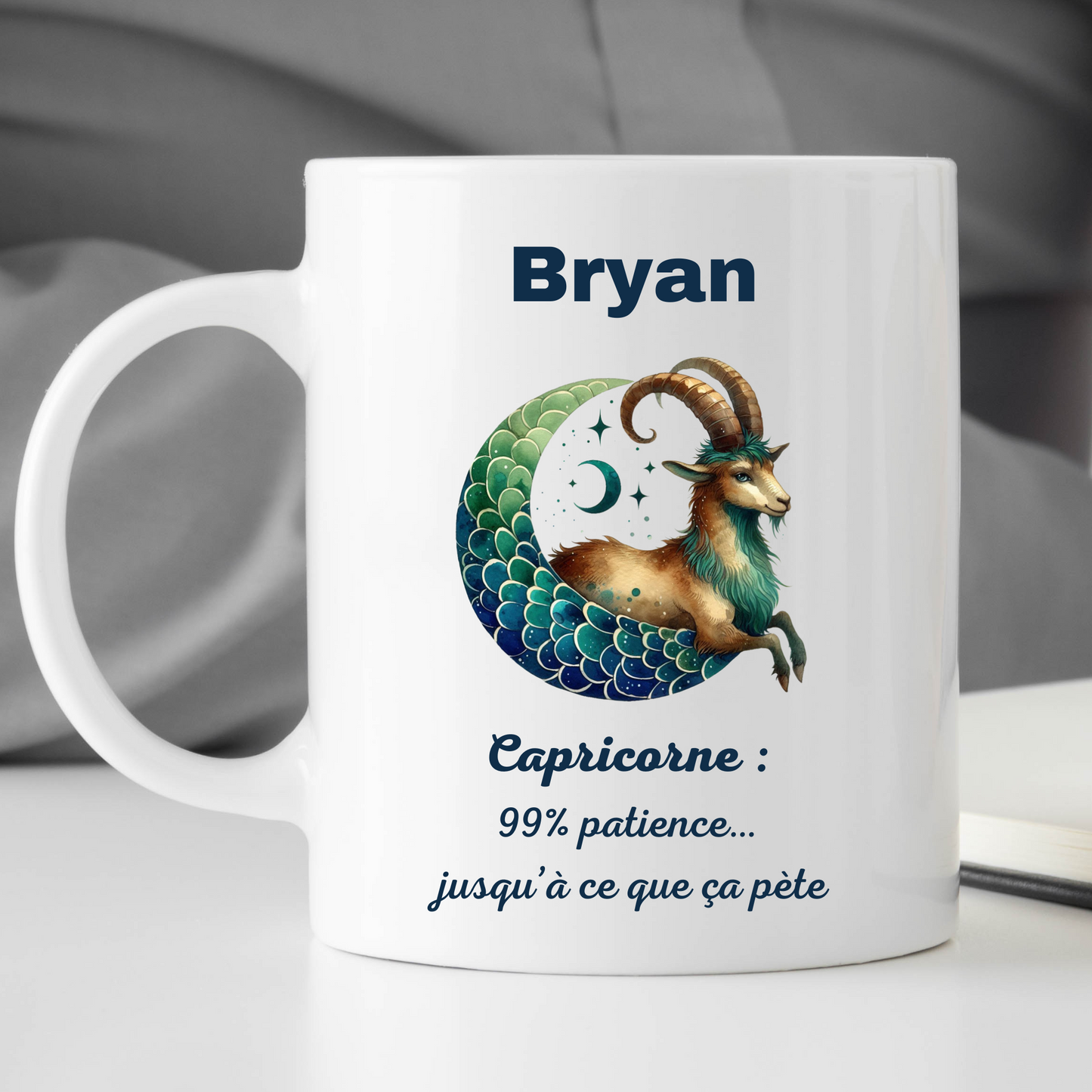 Mug Astrologique - Signe du Capricorne -4 Choix de Personnalisation !