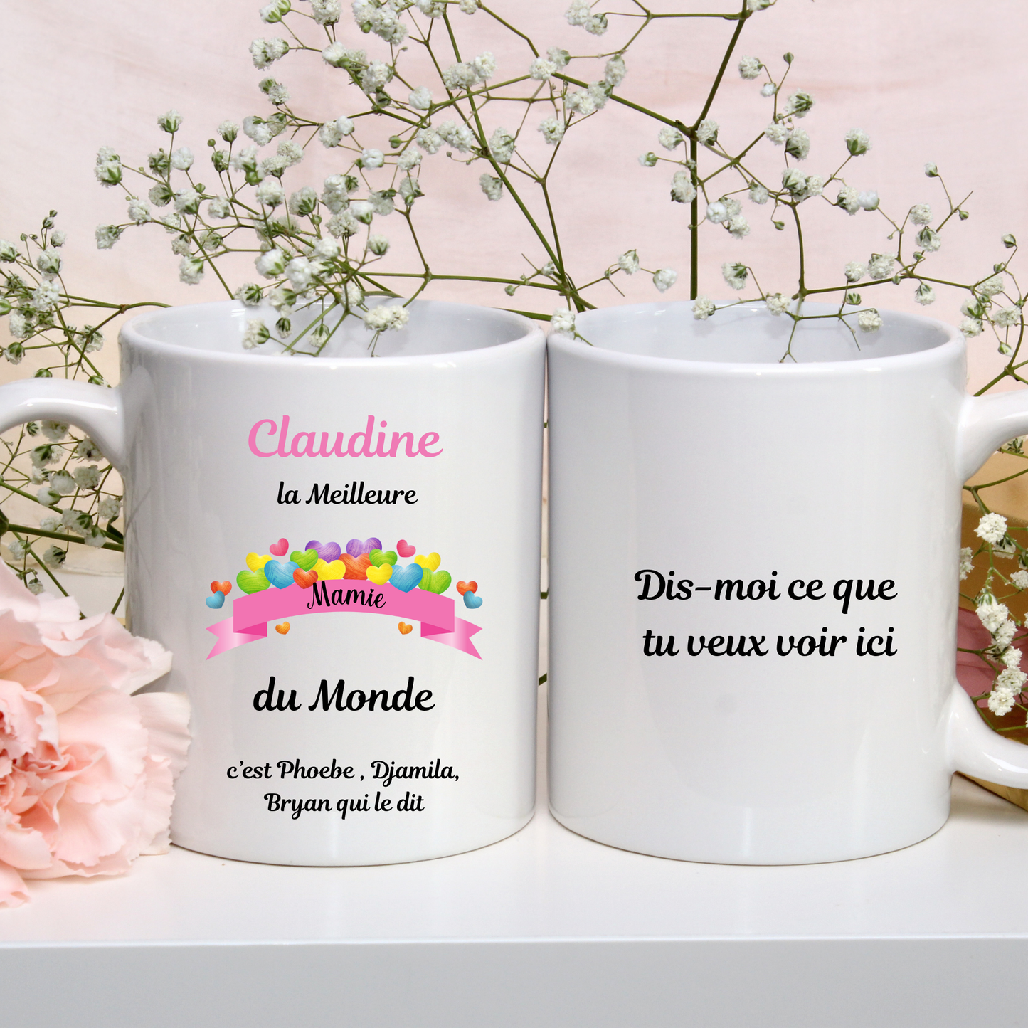 Mug Mamie, la meilleure du monde - Cadeau personnalisé