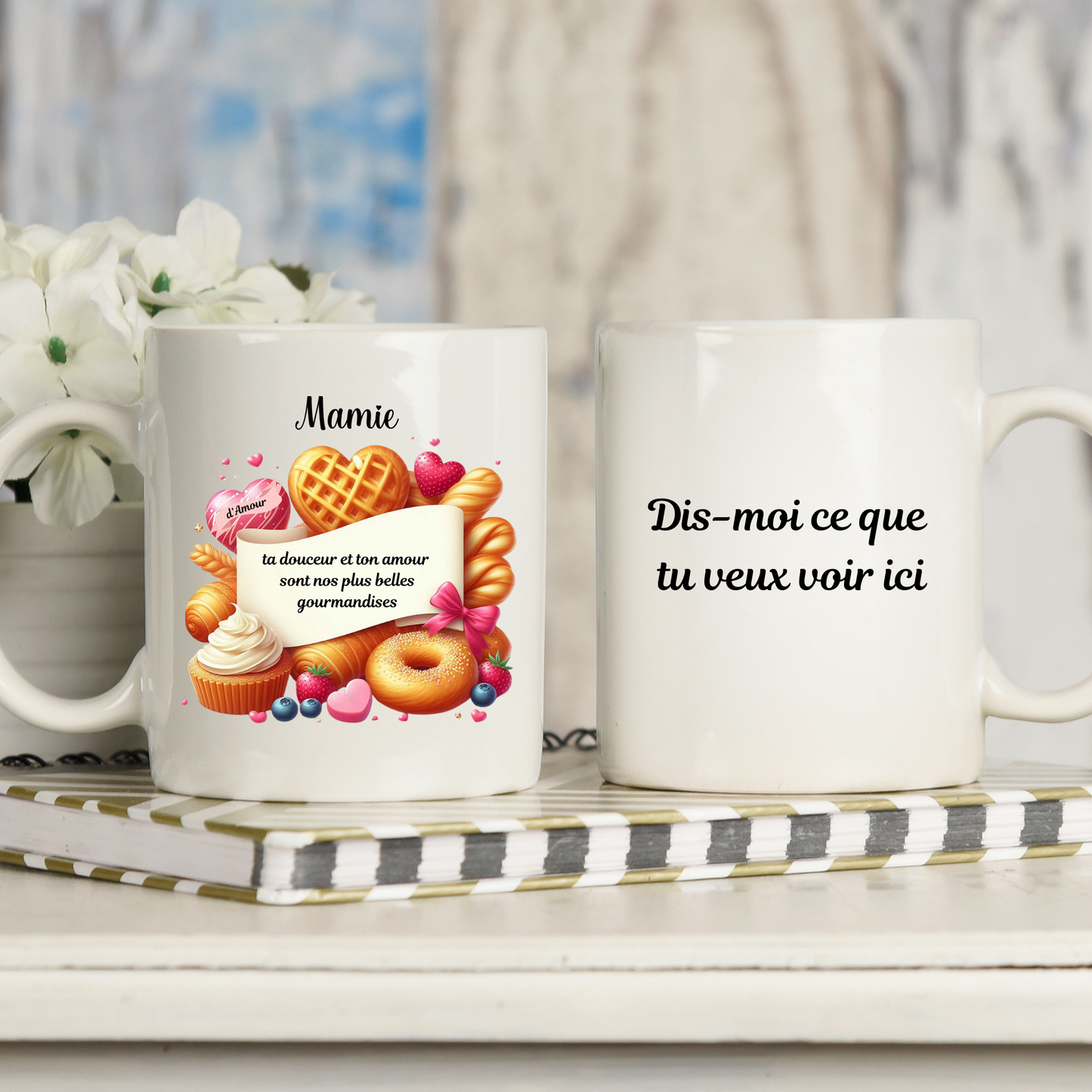 Mug Mamie, ta douceur est notre plus belle gourmandise – Cadeau pour grand-mère