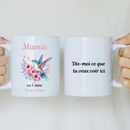 Mug Mamie, on t'aime – Cadeau plein de tendresse