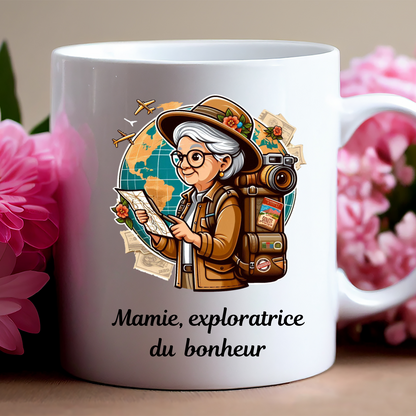 Mug Mamie, exploratrice du bonheur