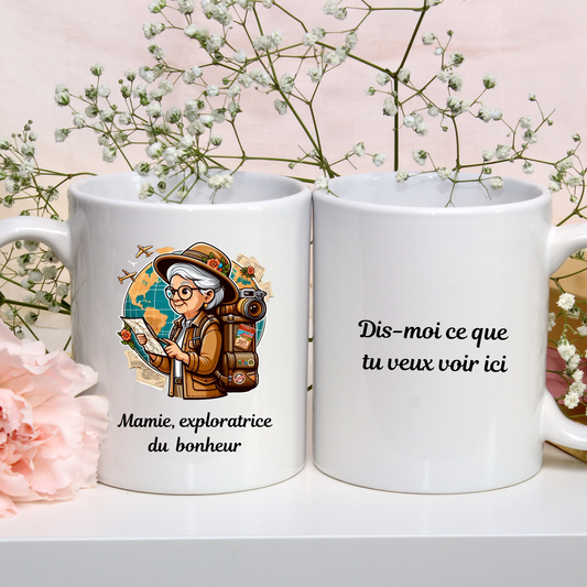 Mug Mamie, exploratrice du bonheur