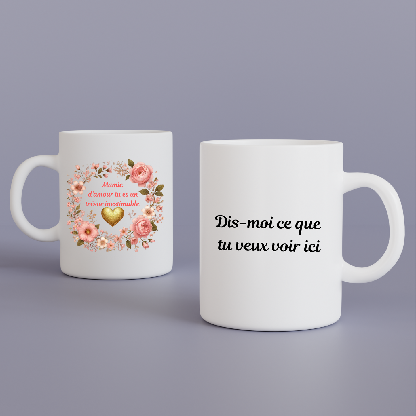 Mug Mamie d'amour, tu es un trésor inestimable