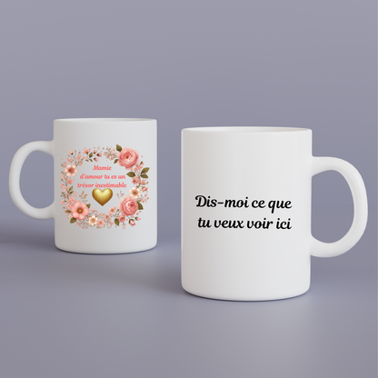 Mug Mamie d'amour, tu es un trésor inestimable